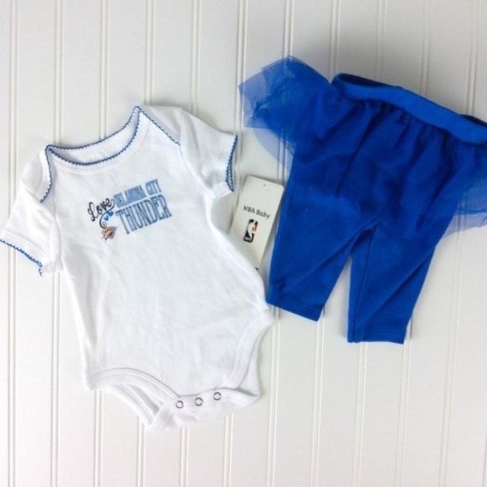 NBA Baby Oklahoma City Thunder Tutu Outfit Blue 3M